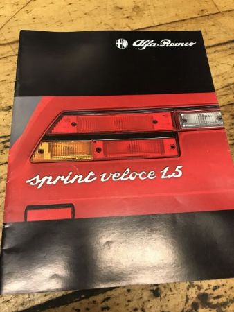 Brochure Alfa Romeo veloce 